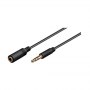 Goobay | Audio extension cable | Male | Mini-phone stereo 3.5 mm | Mini-phone stereo 3.5 mm | Black | 5 m - 3